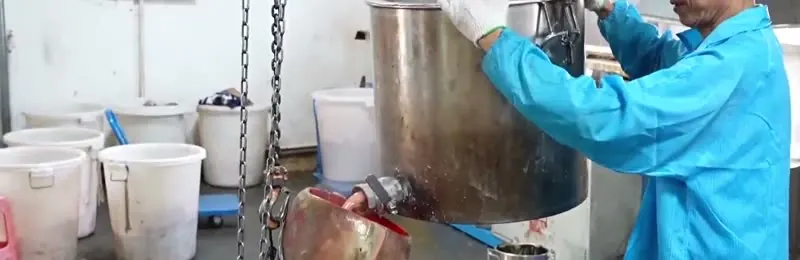 Aifei factory, silicone pouring, still from our factory video